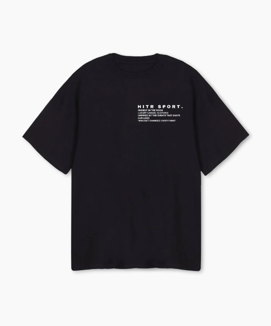 HITR "OUR VALUES" Oversized T Shirt - Black
