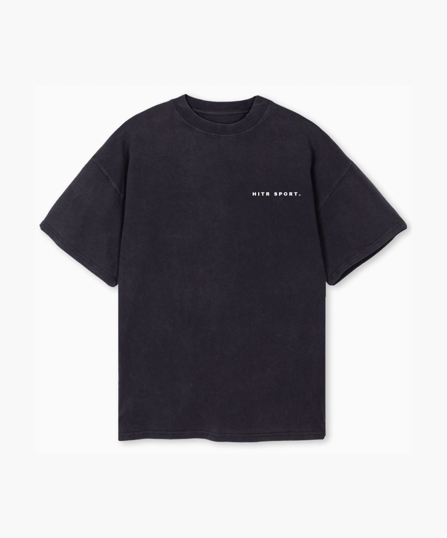 'STATUE' Oversized T Shirt - Vintage Black